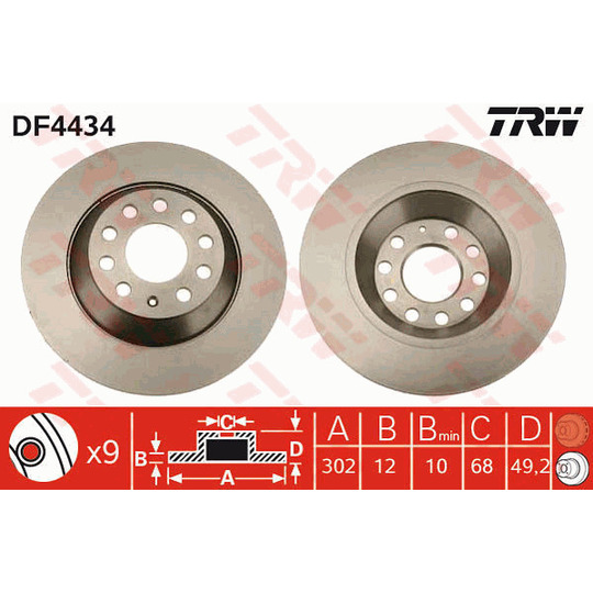 DF4434 - Brake Disc 