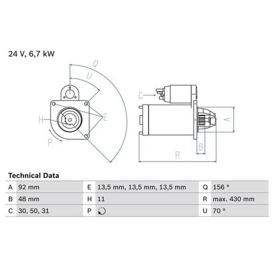 0 986 017 810 - Startmotor 