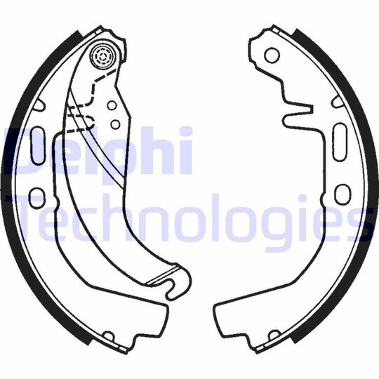 LS1247 - Brake Shoe Set 