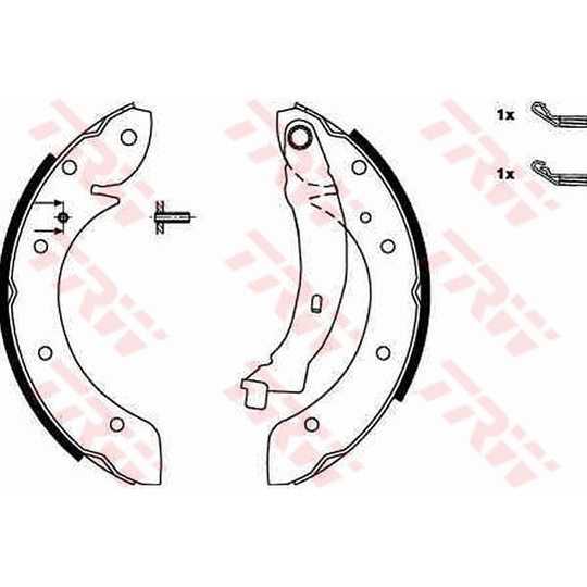 GS8620 - Brake Shoe Set 