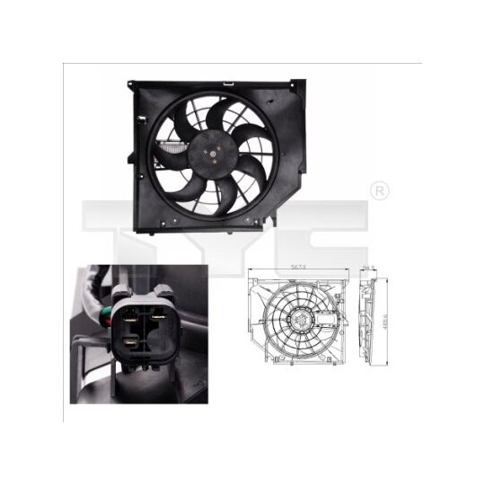 803-0005 - Fan, radiator 