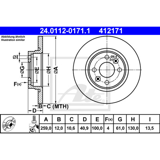 24.0112-0171.1 - Brake Disc 