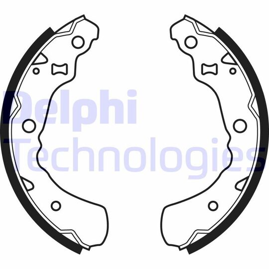 LS1936 - Brake Shoe Set 