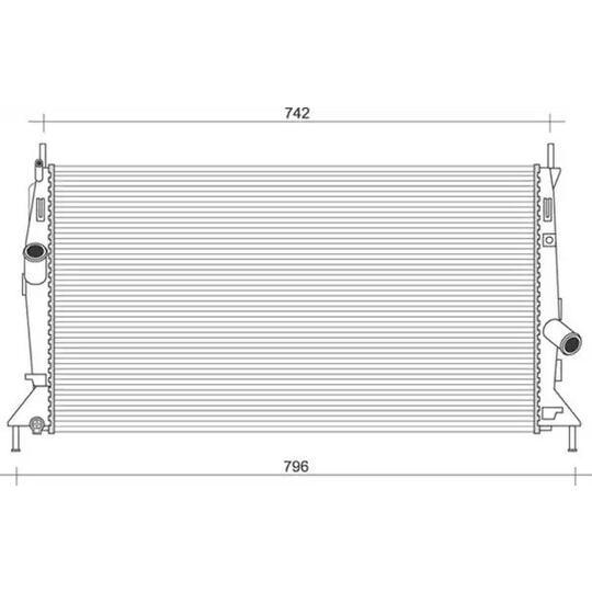 350213920000 - Radiaator, mootorijahutus 