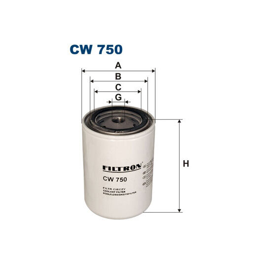 CW 750 - Coolant filter 