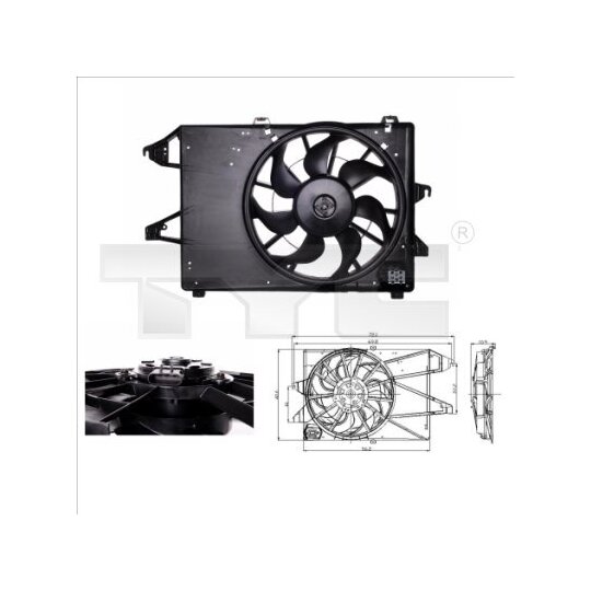 810-0009 - Fan, radiator 