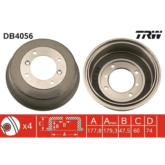 DB4056 - Brake Drum 