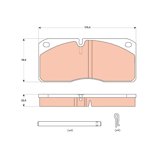 GDB5058 - Brake Pad Set, disc brake 