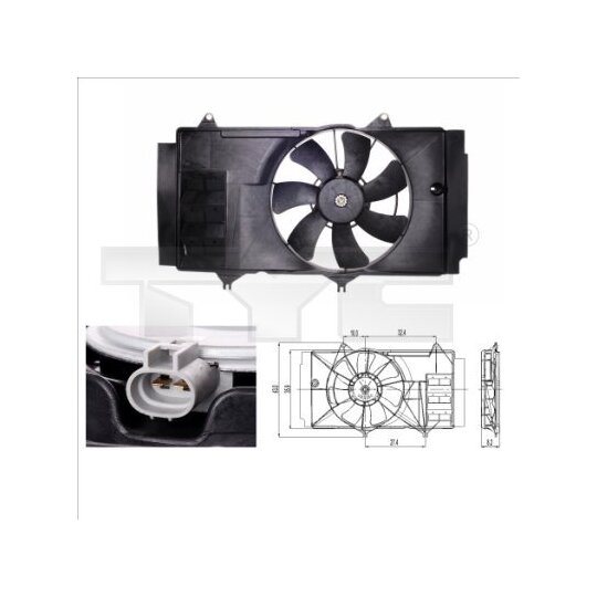 836-0014 - Fan, radiator 