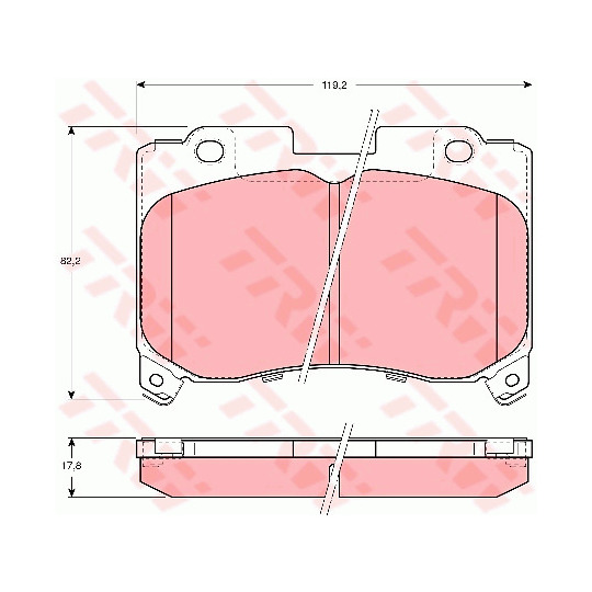 GDB3106 - Brake Pad Set, disc brake 