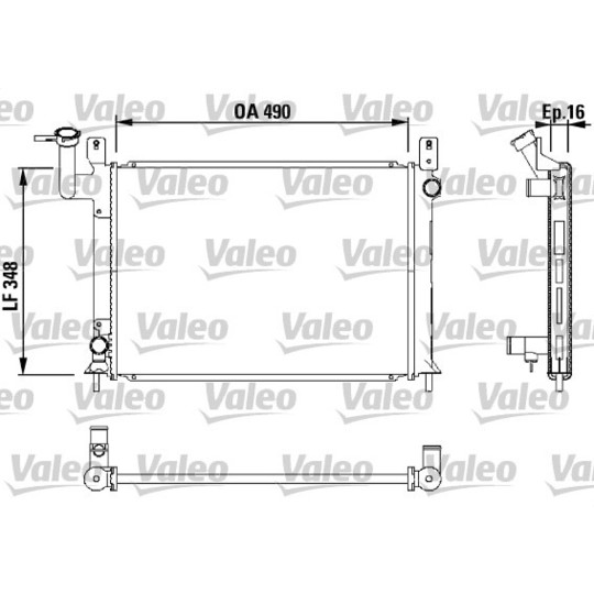 730406 - Radiator, engine cooling 