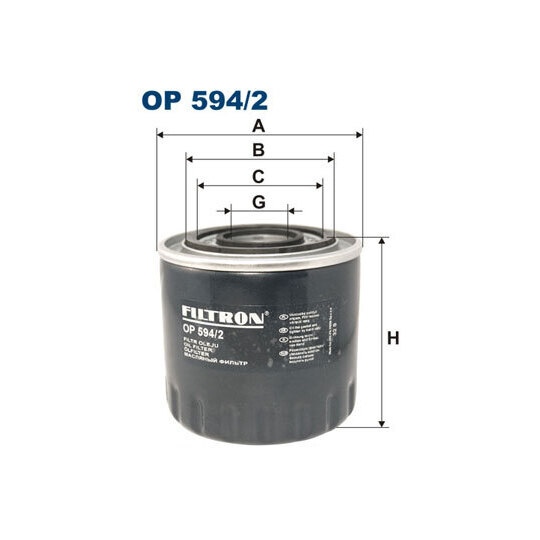 OP 594/2 - Oil filter 