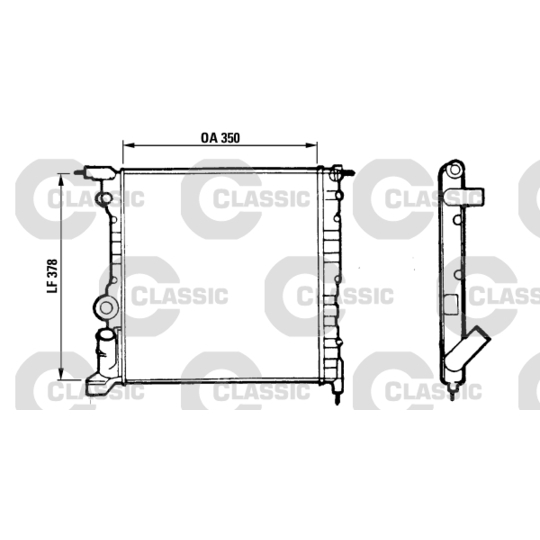 316656 - Radiator, engine cooling 