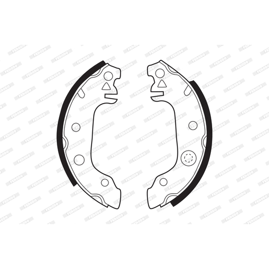 FSB4 - Brake Shoe Set 