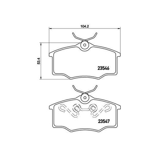 P 59 034 - Brake Pad Set, disc brake 
