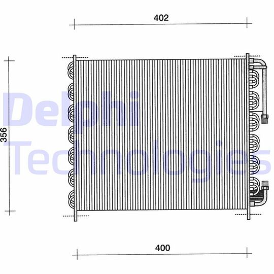 TSP0225009 - Condenser, air conditioning 