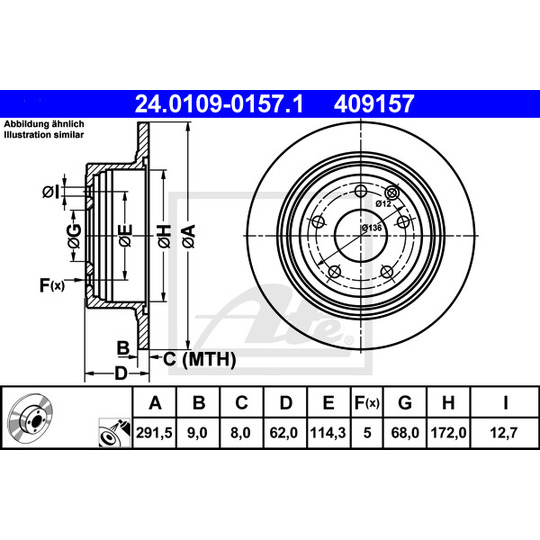 24.0109-0157.1 - Brake Disc 