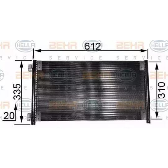 8FC 351 038-311 - Condenser, air conditioning 