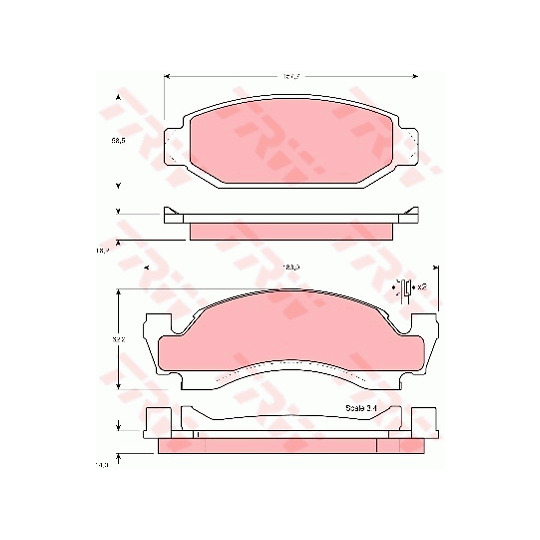 GDB4058 - Brake Pad Set, disc brake 