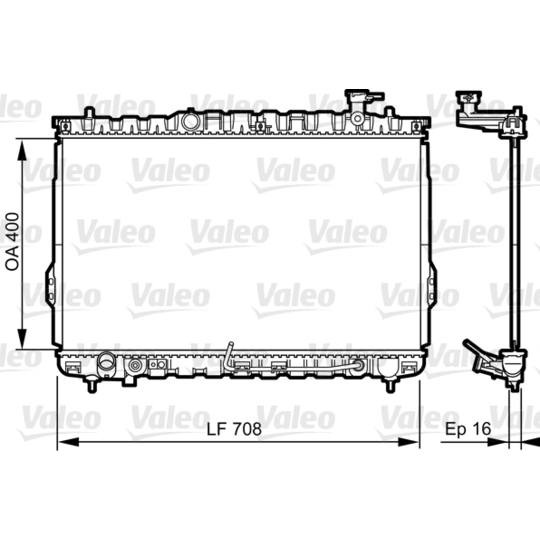 734909 - Radiaator, mootorijahutus 