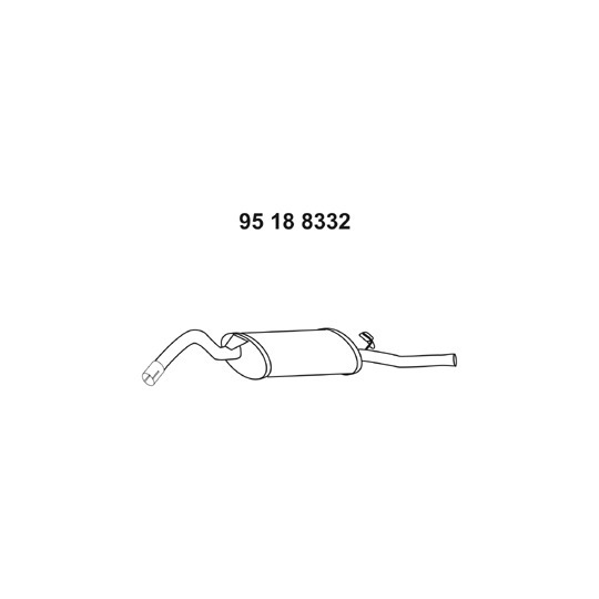 95 18 8332 - End Silencer 