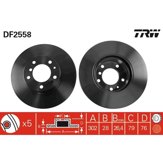 DF2558 - Brake Disc 