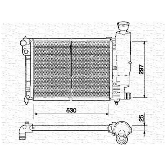 350213329000 - Radiator, engine cooling 