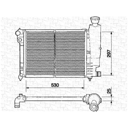 350213329000 - Radiaator, mootorijahutus 