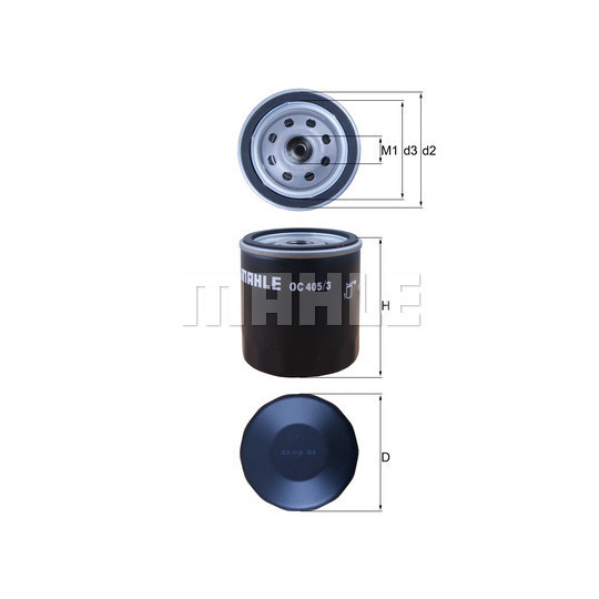 OC 405/3 - Oil filter 