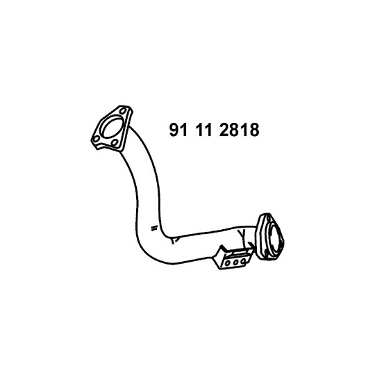 91 11 2818 - Exhaust pipe 