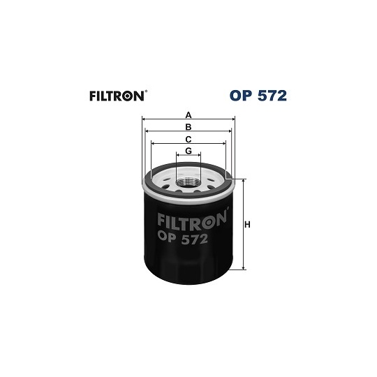 OP 572 - Oil filter 