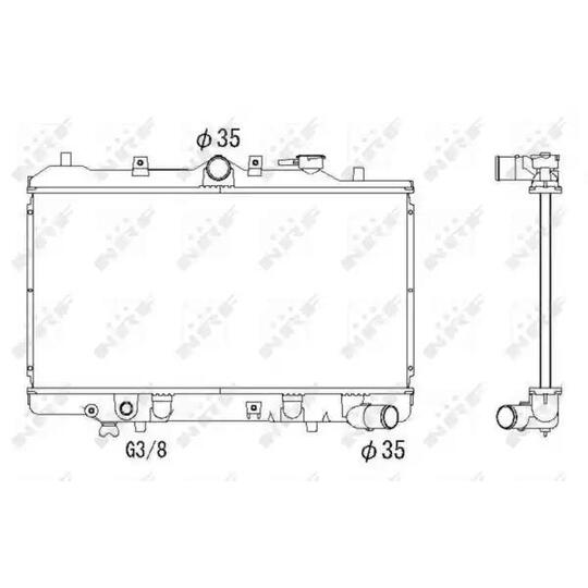 53331 - Radiaator, mootorijahutus 