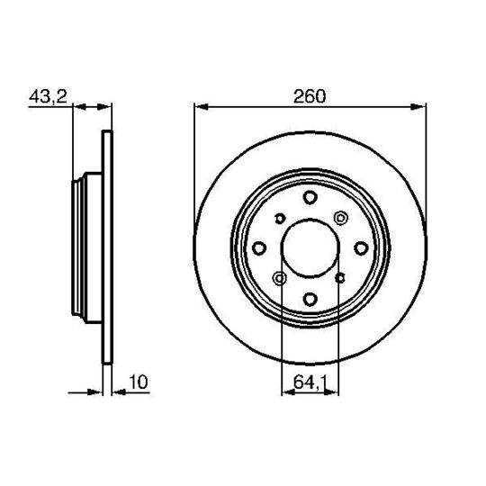 0 986 478 680 - Brake Disc 