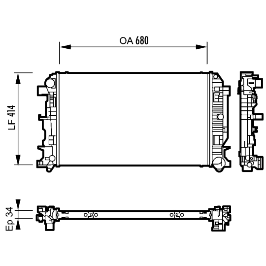 735088 - Radiaator, mootorijahutus 