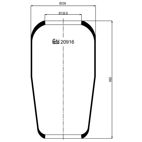 20916 - Boot, air suspension 