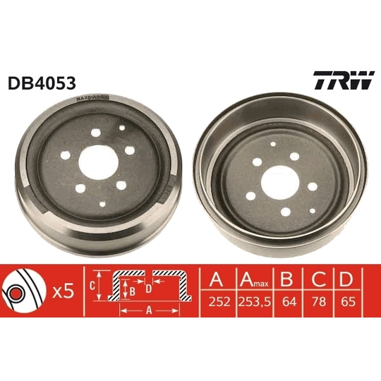 DB4053 - Brake Drum 