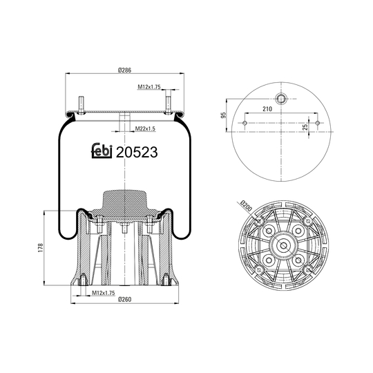 20523 - Boot, air suspension 