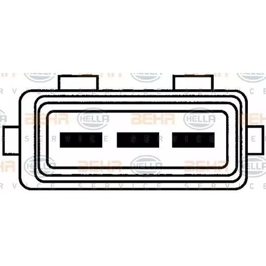 8EW 009 144-611 - Ventilaator, mootorijahutus 