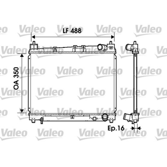 734840 - Radiaator, mootorijahutus 