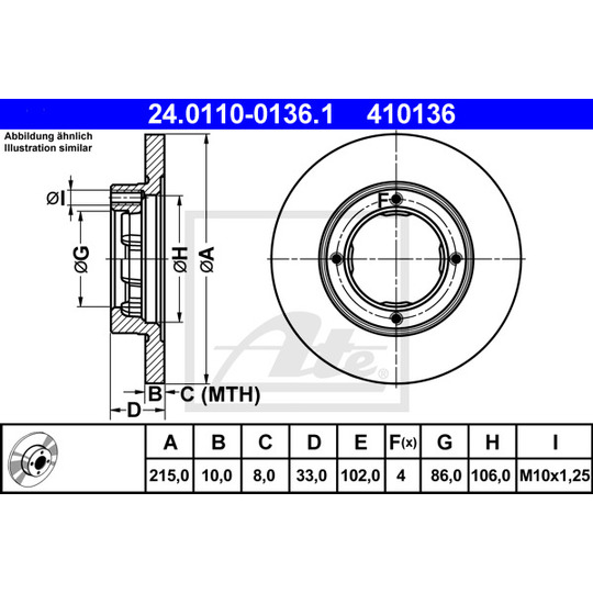 24.0110-0136.1 - Brake Disc 