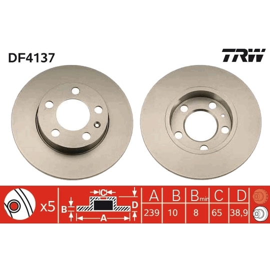 DF4137 - Brake Disc 