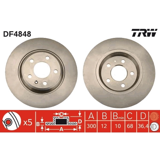 DF4848 - Brake Disc 