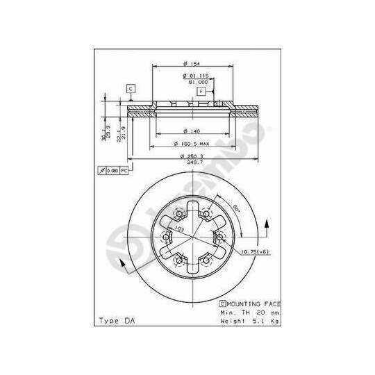 09.5014.10 - Brake Disc 