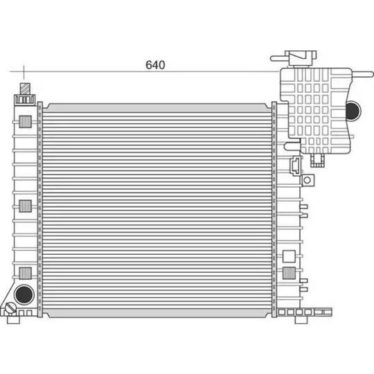 350213948000 - Radiator, engine cooling 