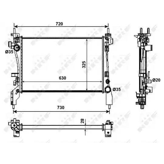 53988 - Radiator, engine cooling 