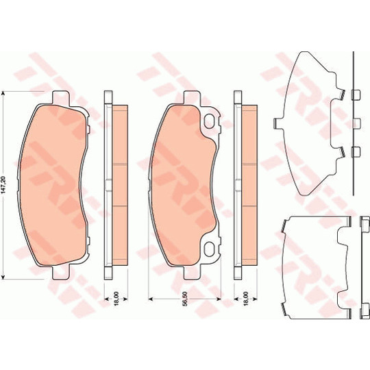 GDB3487 - Brake Pad Set, disc brake 