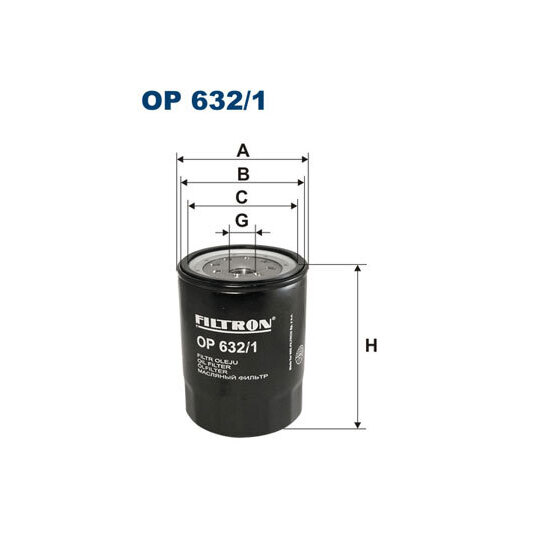 OP 632/1 - Oil filter 