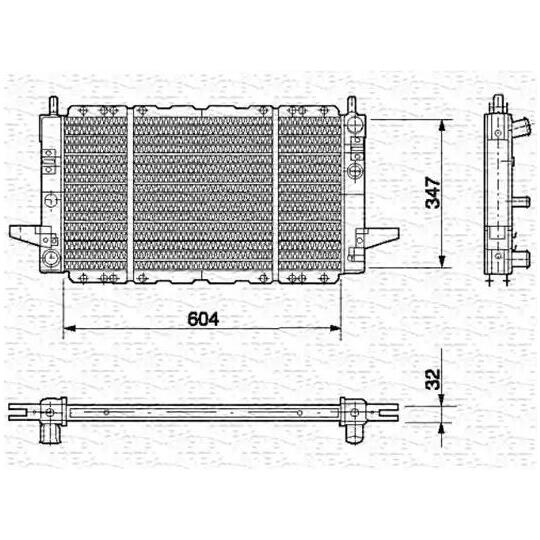 350213497000 - Radiator, engine cooling 
