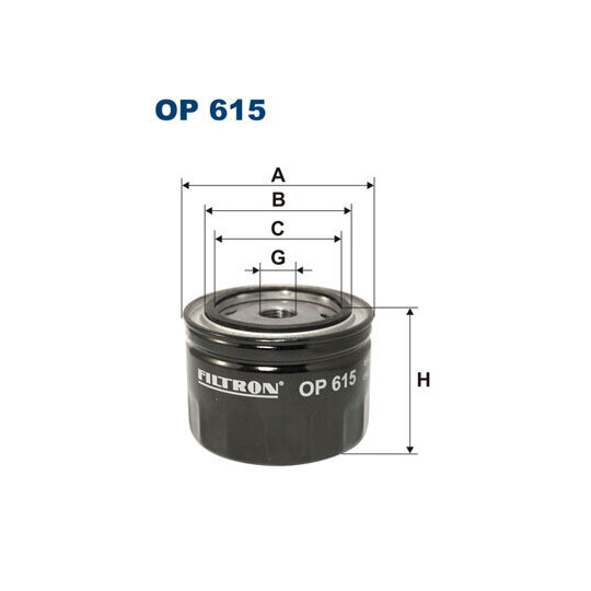 OP 615 - Oil filter 