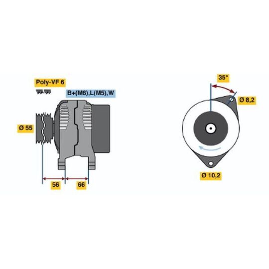 0 986 042 141 - Alternator 